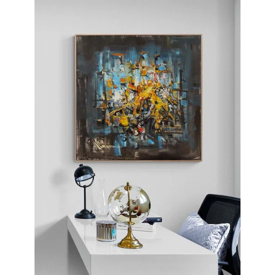 Görünmeyen Hat Yağlı Boya Tablosu