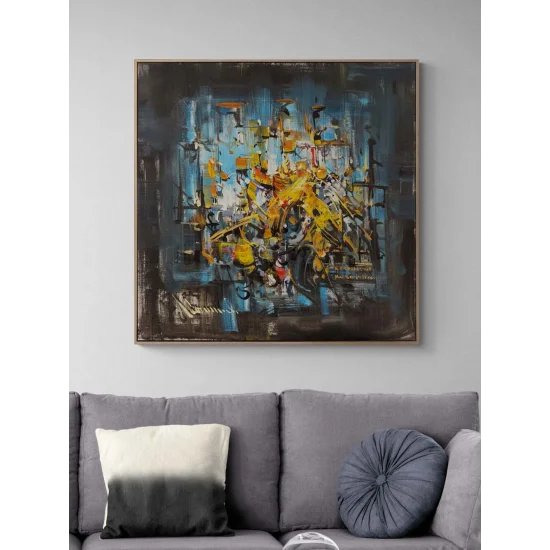 Görünmeyen Hat Yağlı Boya Tablosu