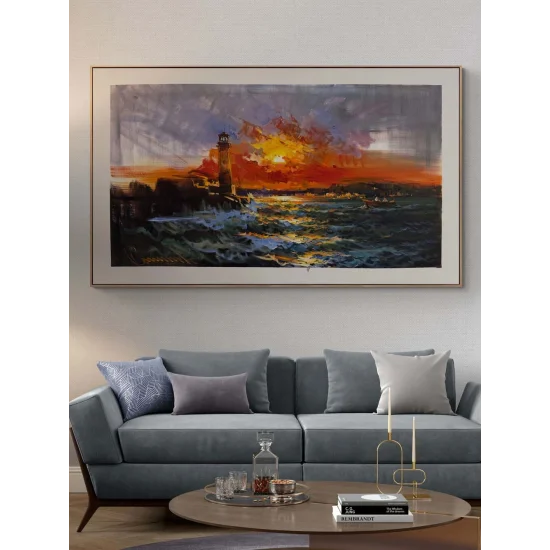 Son Gün Batımı Yağlı Boya Tablosu