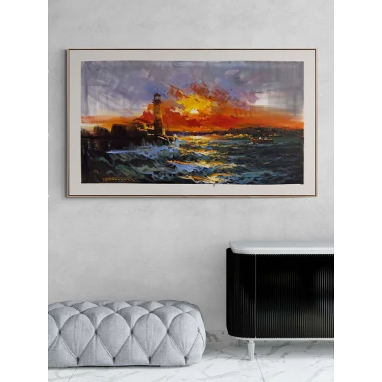 Son Gün Batımı Yağlı Boya Tablosu