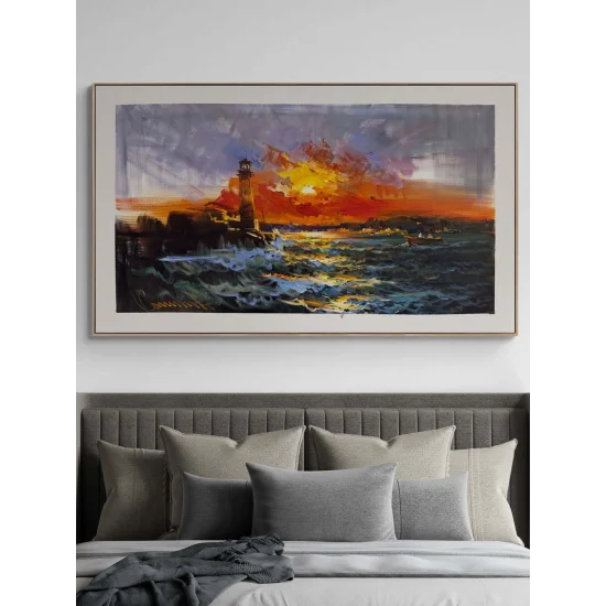 Son Gün Batımı Yağlı Boya Tablosu