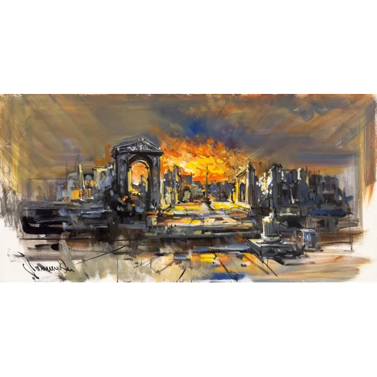 Medeniyetin Sonu Yağlı Boya Tablosu