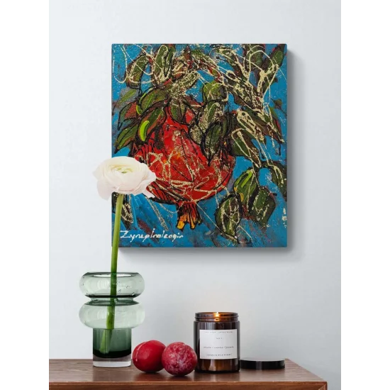 Kırmızı Bereket Yağlı Boya Tablosu