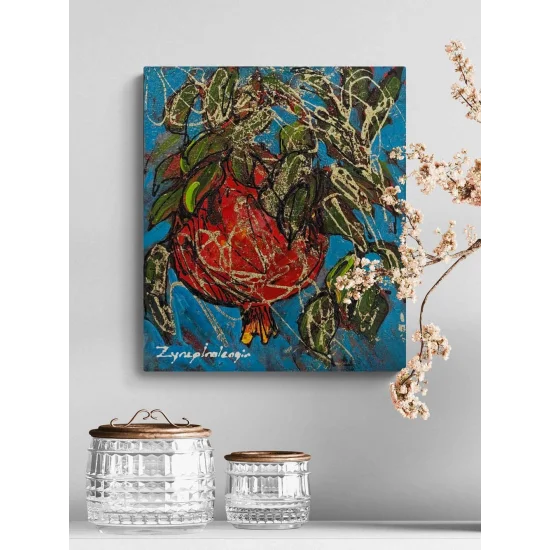 Kırmızı Bereket Yağlı Boya Tablosu