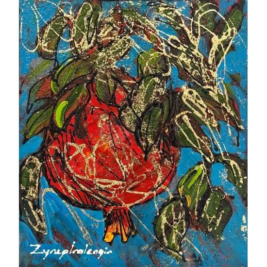 Kırmızı Bereket Yağlı Boya Tablosu