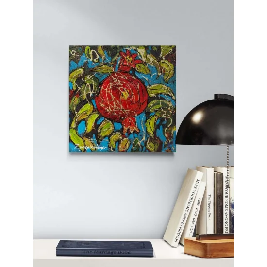 Nar Zamanı Yağlı Boya Tablosu