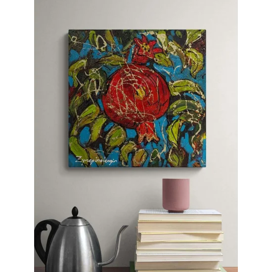 Nar Zamanı Yağlı Boya Tablosu