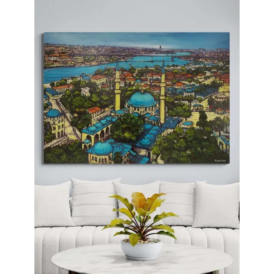 Fatih Sultan Camii Yağlı Boya Tablosu