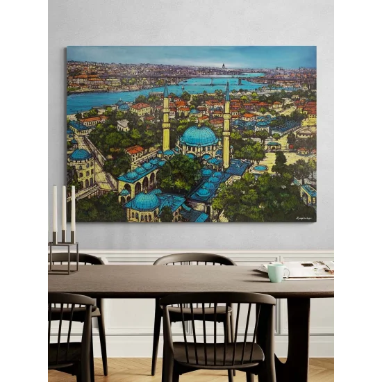 Fatih Sultan Camii Yağlı Boya Tablosu