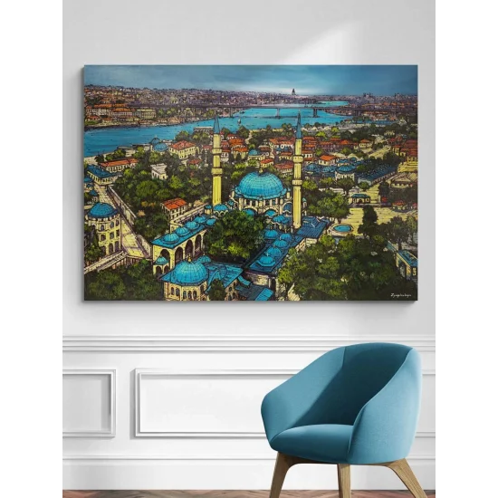 Fatih Sultan Camii Yağlı Boya Tablosu