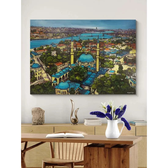 Fatih Sultan Camii Yağlı Boya Tablosu