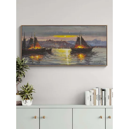 Boğazın Hikayesi Yağlı Boya Tablosu