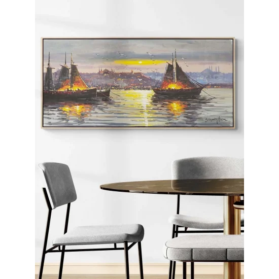 Boğazın Hikayesi Yağlı Boya Tablosu