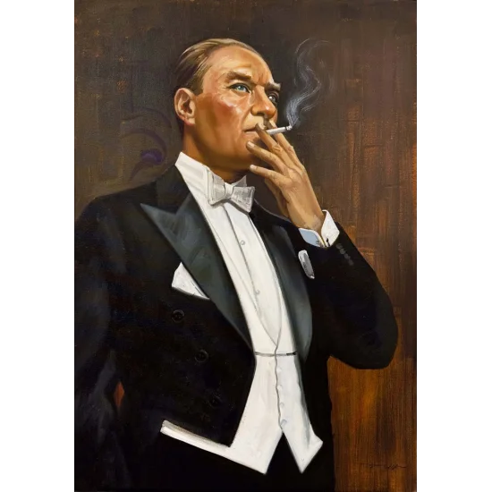 Cumhuriyetin Sessiz Anı Yağlı Boya Tablosu