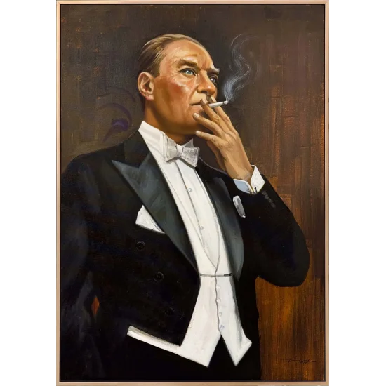 Cumhuriyetin Sessiz Anı Yağlı Boya Tablosu