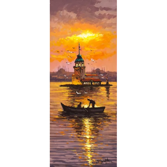 Reflections in Üsküdar Oil Painting