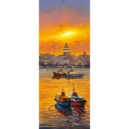 Golden Traces of Evening Oil Painting