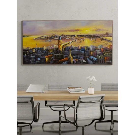 Istanbul Drawn on Water Oil Painting