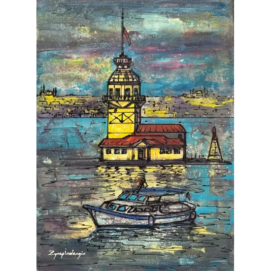 Evening at the Maiden’s Tower Oil Painting