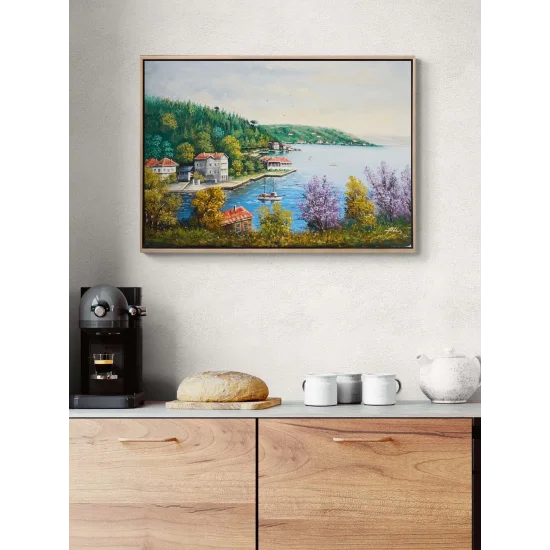 Among the Waterfront Mansions Oil Painting