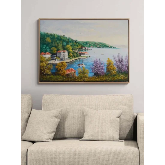Among the Waterfront Mansions Oil Painting