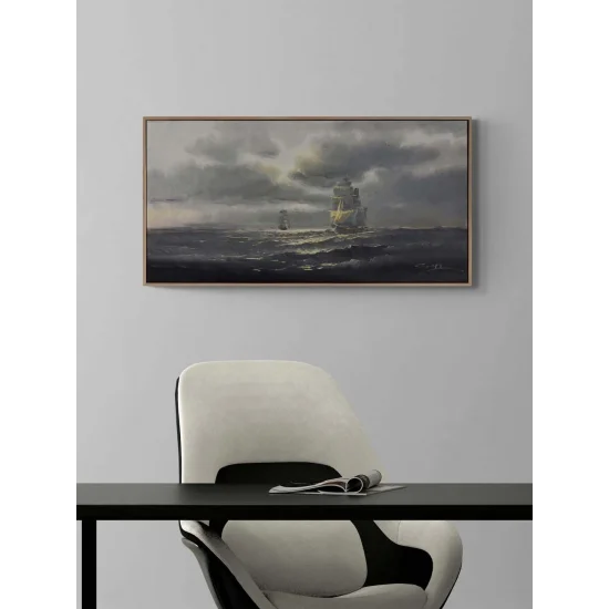 Derinlikte Ufuk Yağlı Boya Tablosu