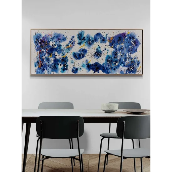 Lacivert Fırtına Yağlı Boya Tablosu