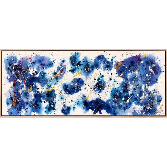 Lacivert Fırtına Yağlı Boya Tablosu