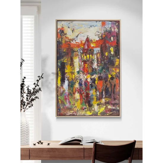 Colorful Galata Oil Painting