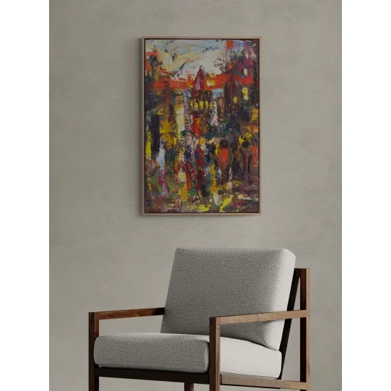 Colorful Galata Oil Painting