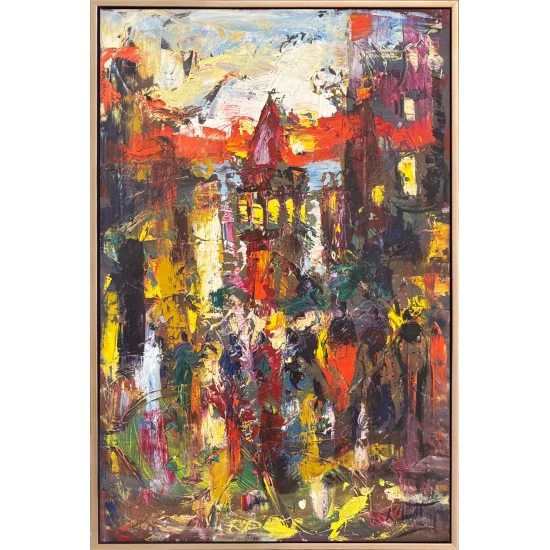 Colorful Galata Oil Painting