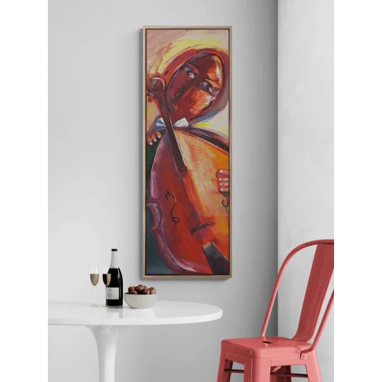 Kızıl Ezgi Yağlı Boya Tablosu