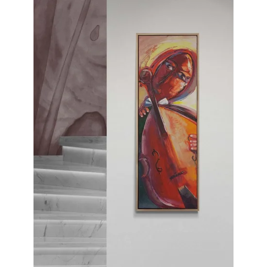 Kızıl Ezgi Yağlı Boya Tablosu