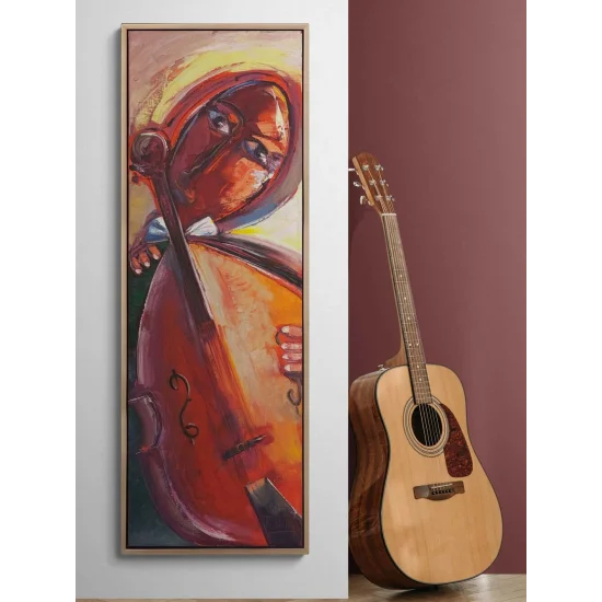 Kızıl Ezgi Yağlı Boya Tablosu