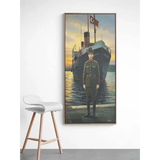 Bandırma Vapuru Yağlı Boya Tablosu