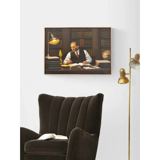 Geceye Yazılan Cumhuriyet Yağlı Boya Tablosu