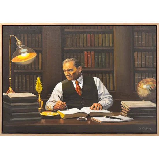 Geceye Yazılan Cumhuriyet Yağlı Boya Tablosu