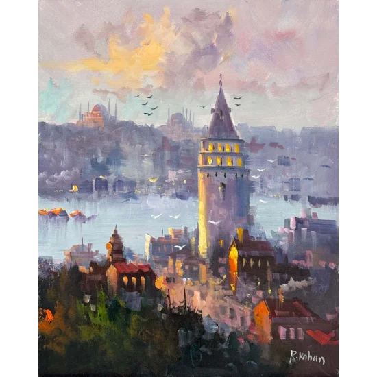 Boğazın Bekçisi Yağlı Boya Tablosu