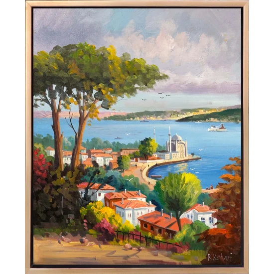 Eskiden Ortaköy Yağlı Boya Tablosu