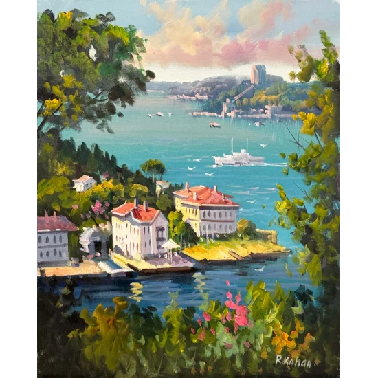 Boğazın Huzuru Yağlı Boya Tablosu