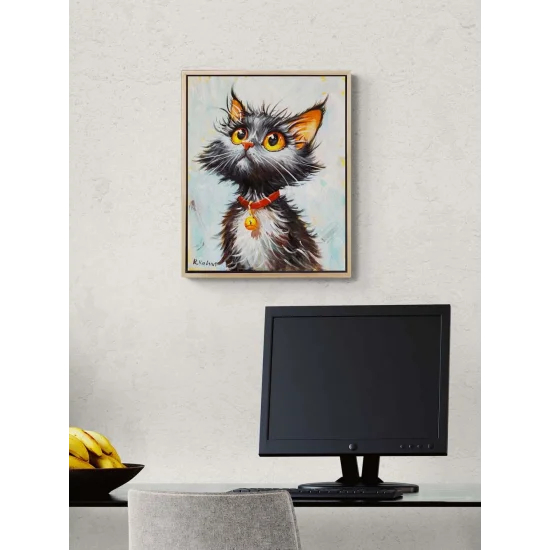 Masum Gözler Yağlı Boya Tablosu