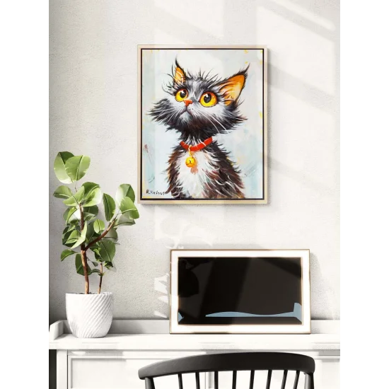 Masum Gözler Yağlı Boya Tablosu