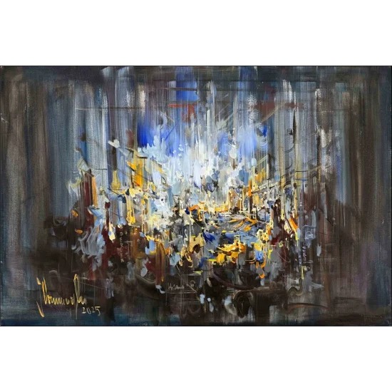 Akışın İçinden Yağlı Boya Tablosu