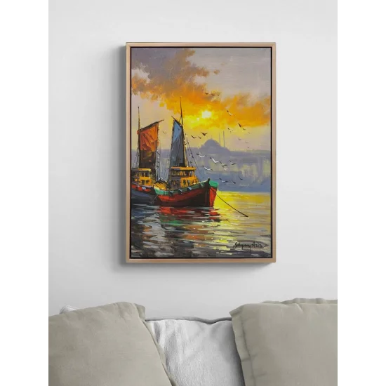 Akşam Yelkenleri Yağlı Boya Tablosu