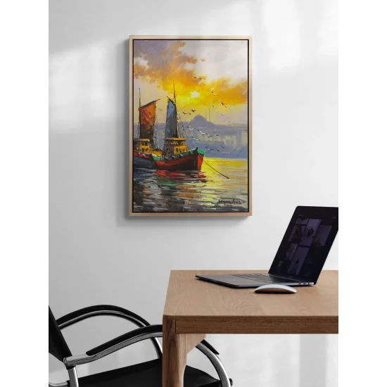 Akşam Yelkenleri Yağlı Boya Tablosu