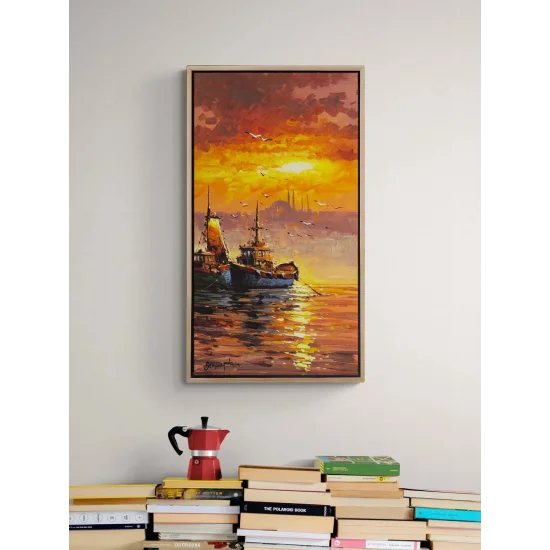 Sails Opening into the Evening Oil Painting