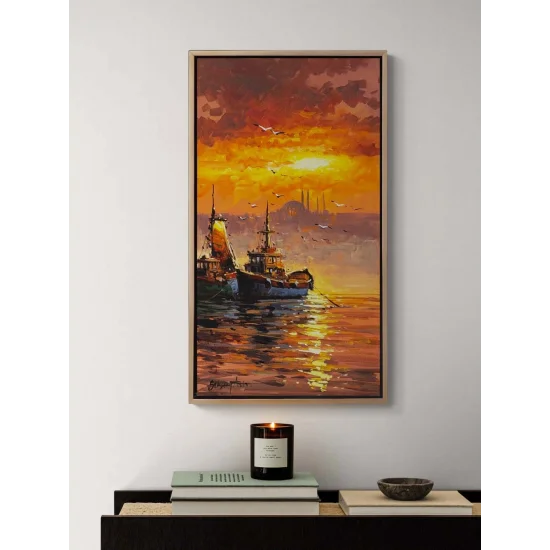 Sails Opening into the Evening Oil Painting