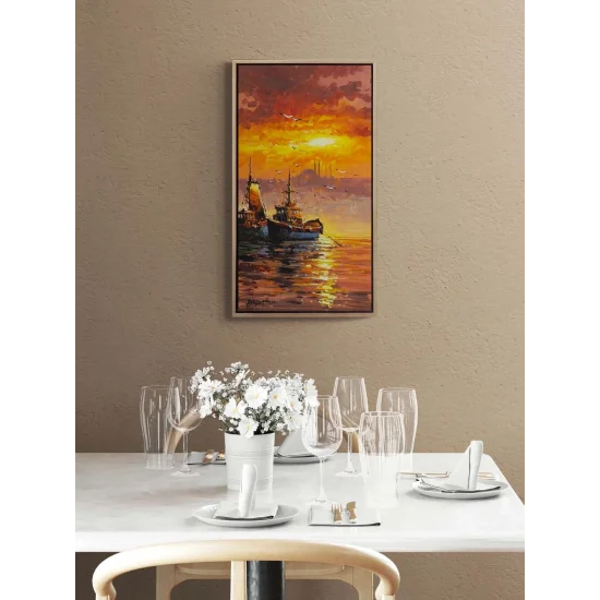 Sails Opening into the Evening Oil Painting