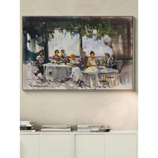 Akşamüstü Masası Yağlı Boya Tablosu