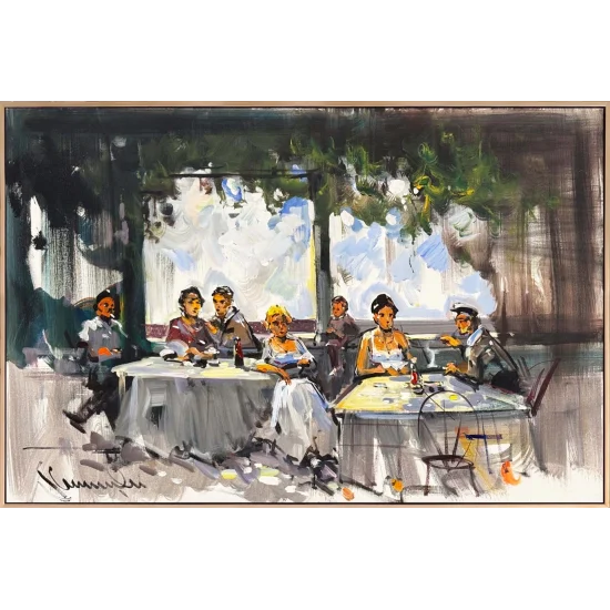 Akşamüstü Masası Yağlı Boya Tablosu